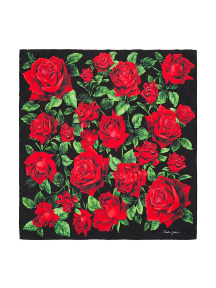 Dolce&gabbana Printed silk twill scarf
