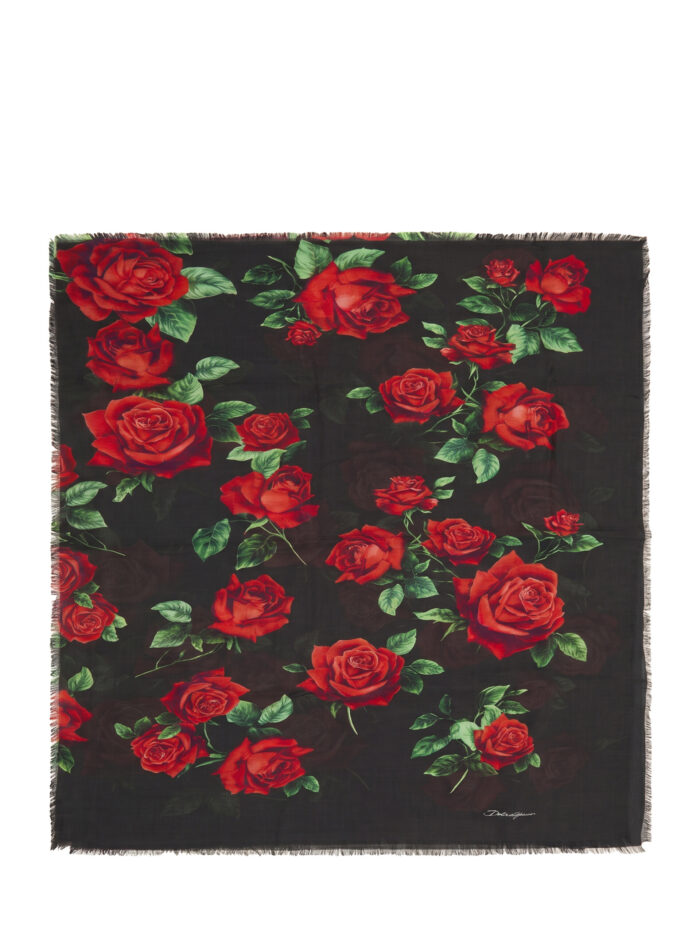 dolce&gabbana red rose scarf Dolce&gabbana Red Rose scarf