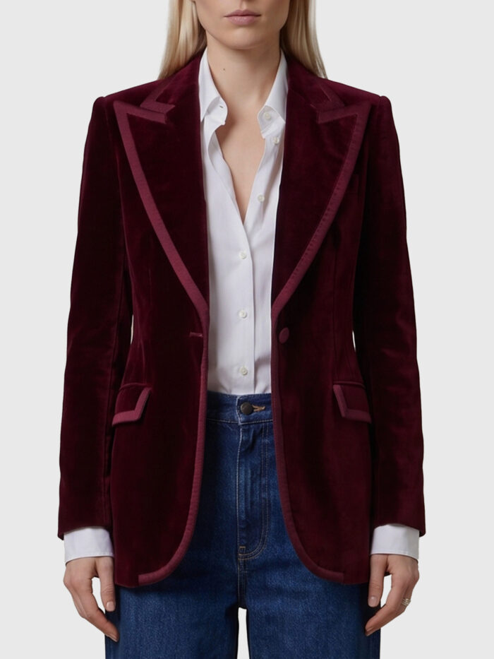 dolce&gabbana single breasted velvet jacket Dolce&gabbana Single-breasted velvet jacket
