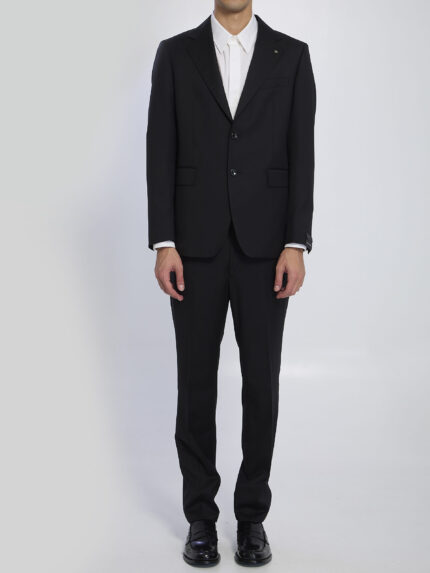 Tagliatore Black Napoli single-breasted suit in virgin wool