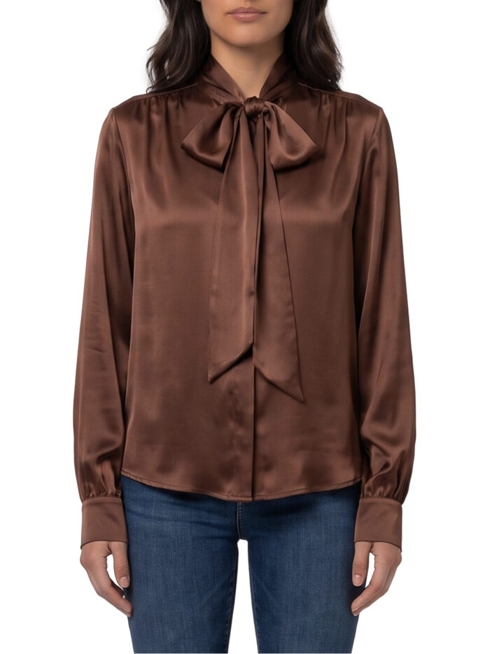 federica tosi silk blouse blouse with bow Federica Tosi Silk-blouse blouse with bow