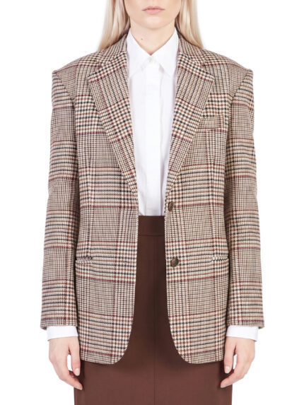 Federica Tosi Prince of Wales check over blazer