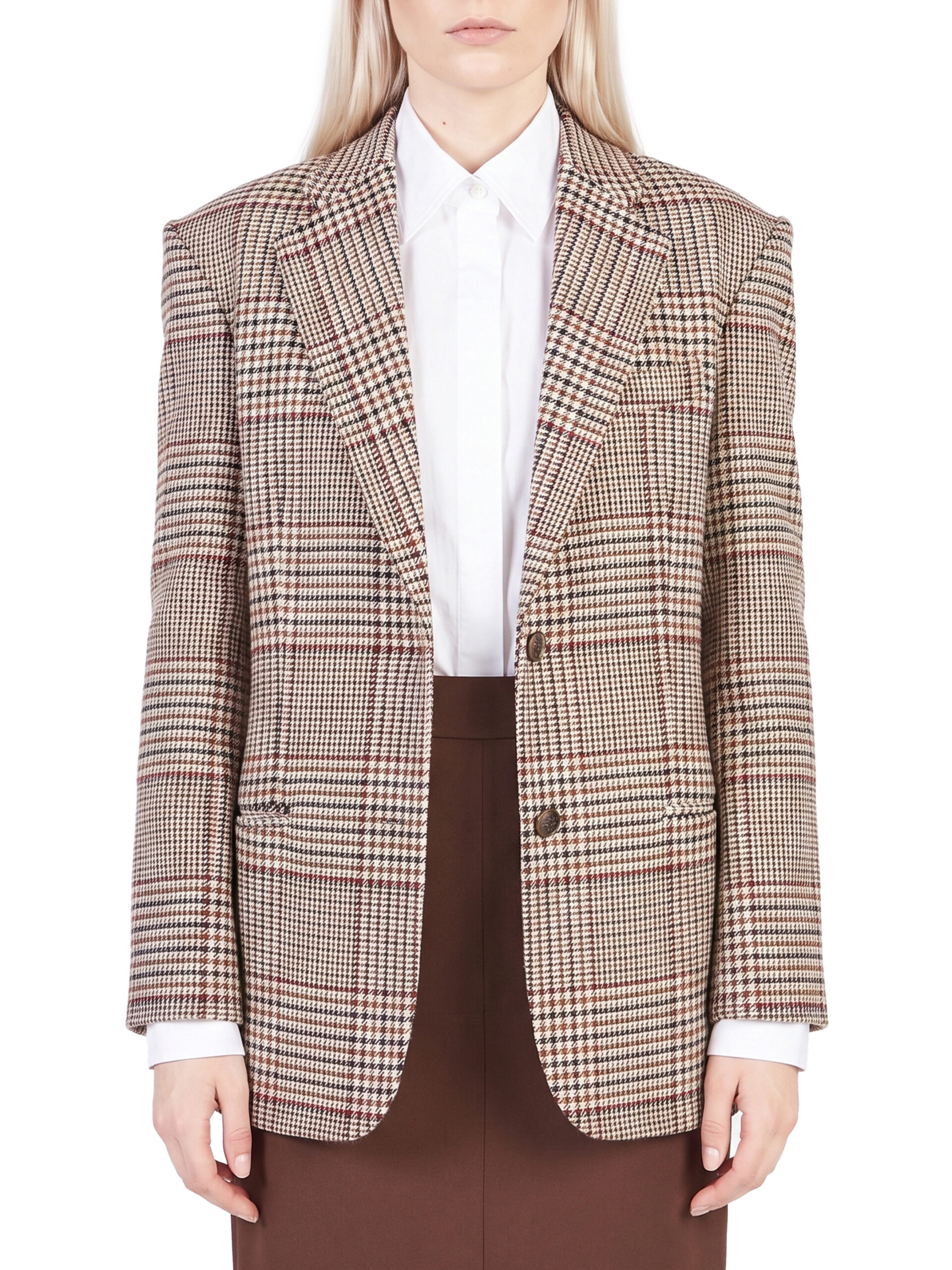 Federica Tosi Prince of Wales check over blazer