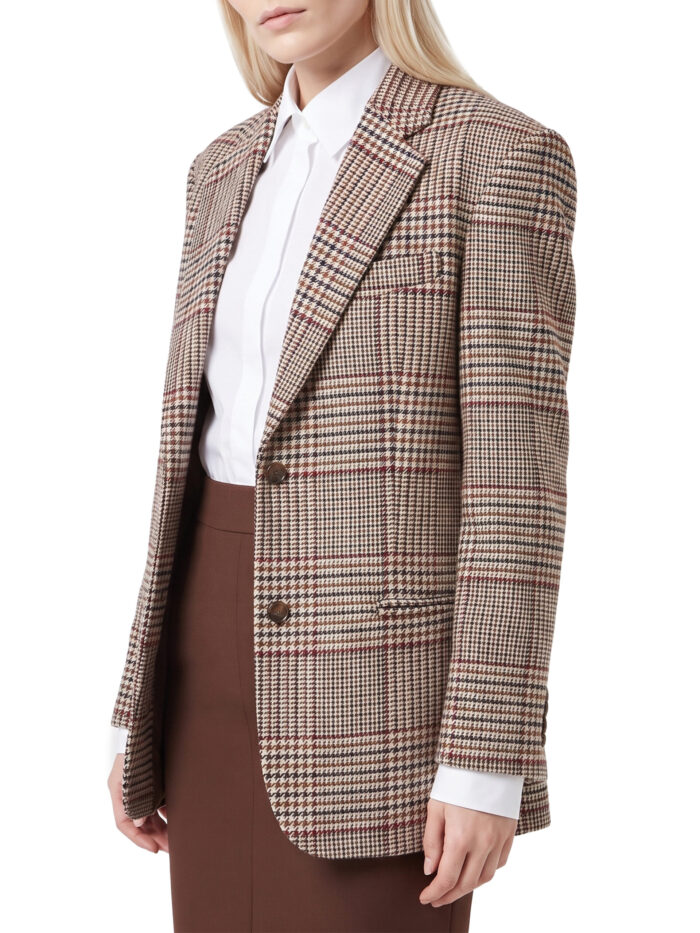 Federica Tosi Prince of Wales check over blazer