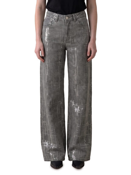 Federica Tosi Jeans with sequin embroidery