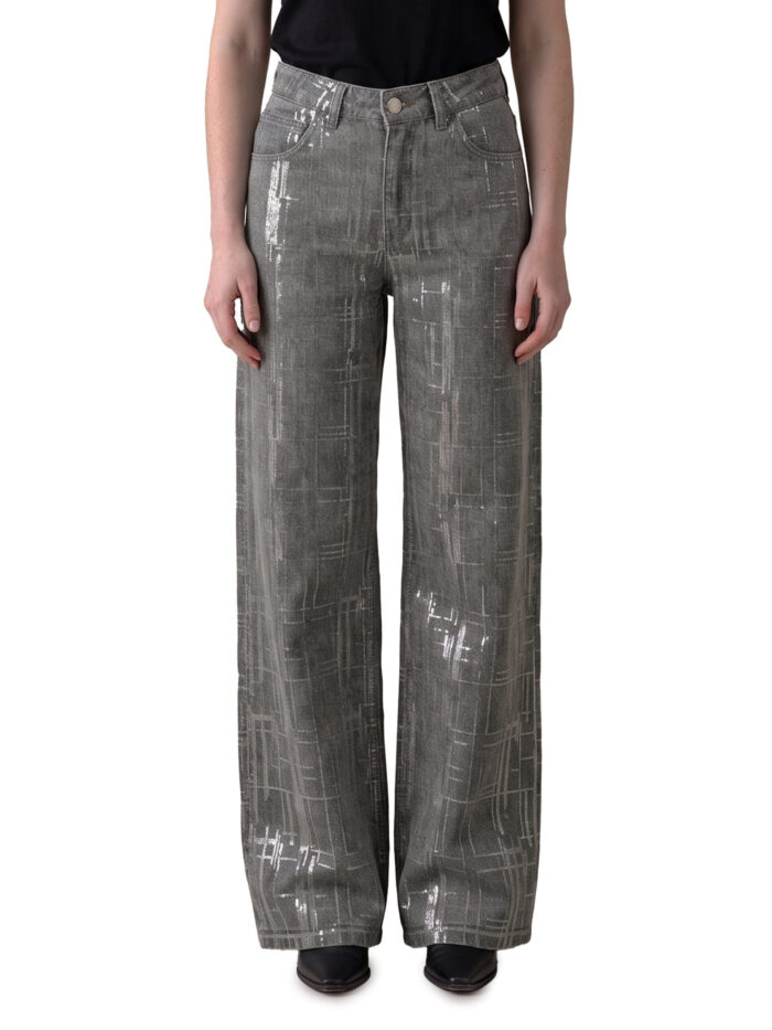 Federica Tosi Jeans with sequin embroidery