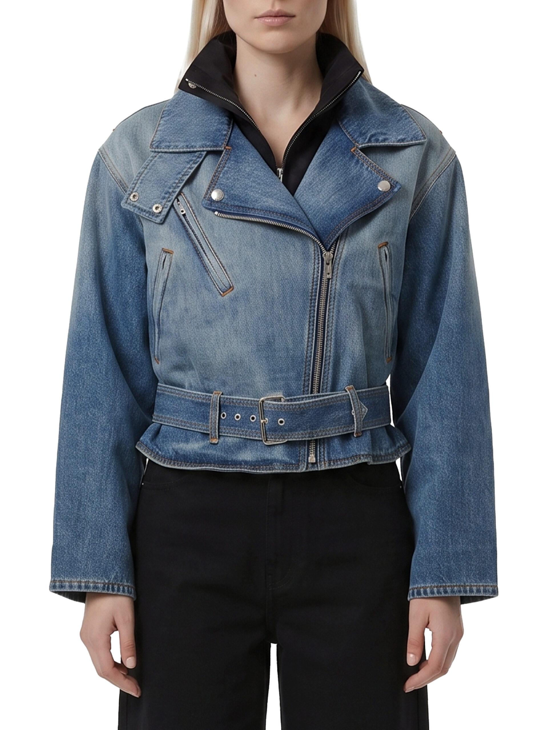 Alaia Reverse denim jacket
