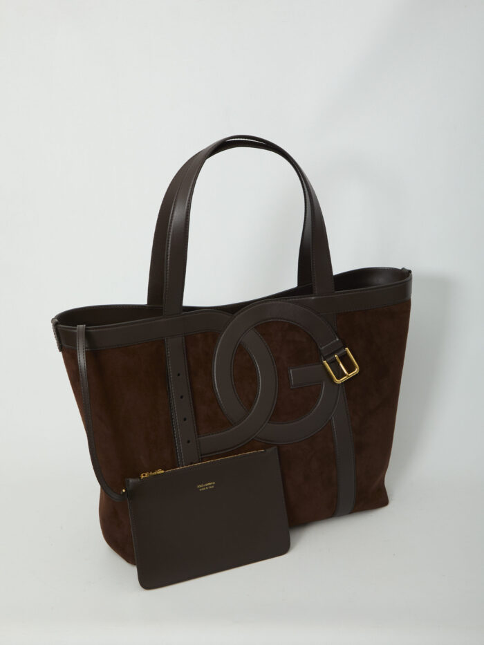 Dolce&gabbana Suede leather shopping bag