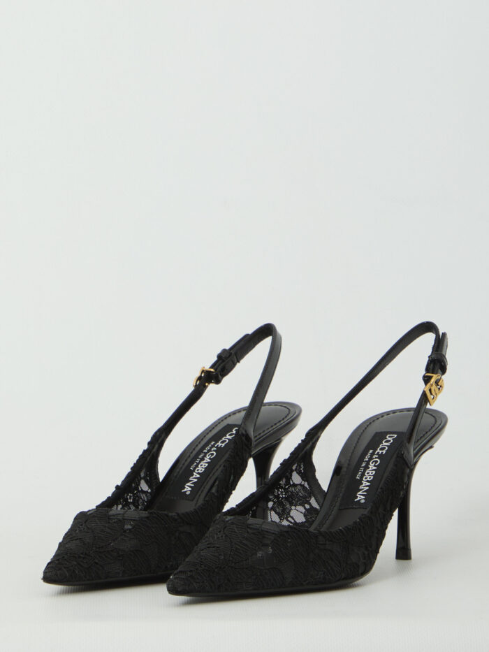Dolce&gabbana Taormina lace slingback pumps