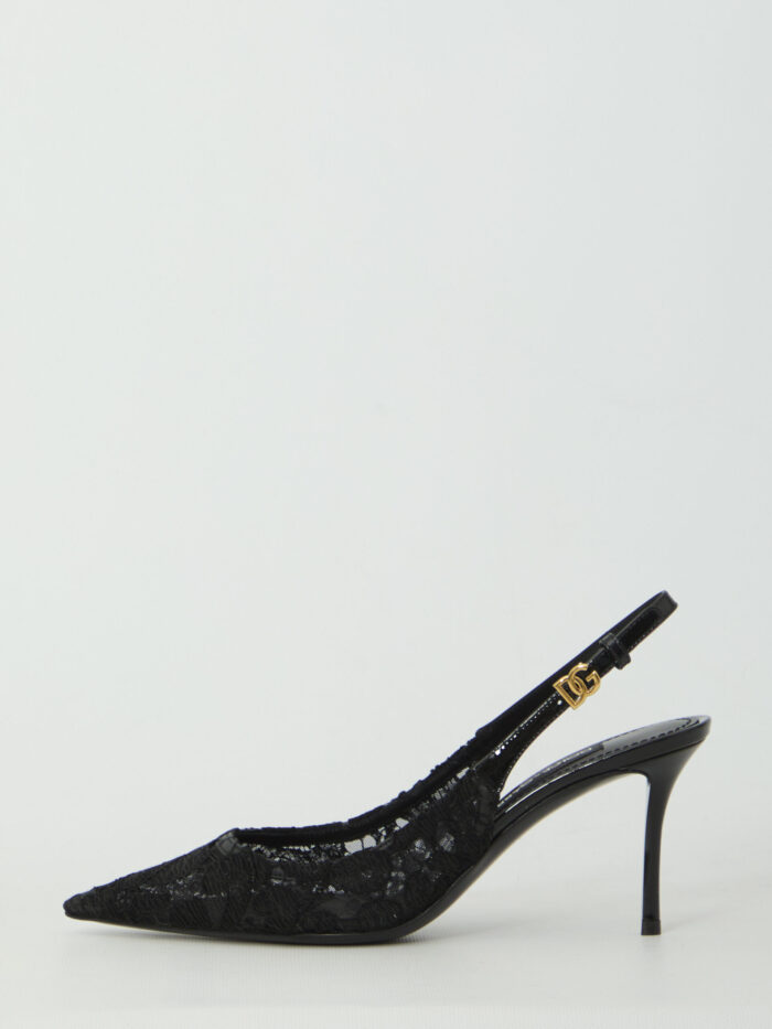Dolce&gabbana Taormina lace slingback pumps