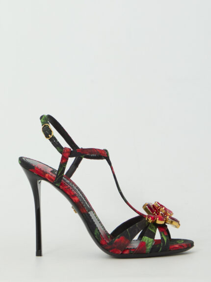 Dolce&gabbana Red Rose sandals