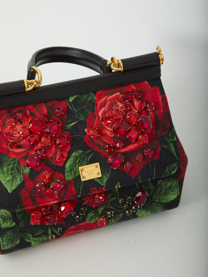 Dolce&gabbana Small Sicily handbag in Red Rose