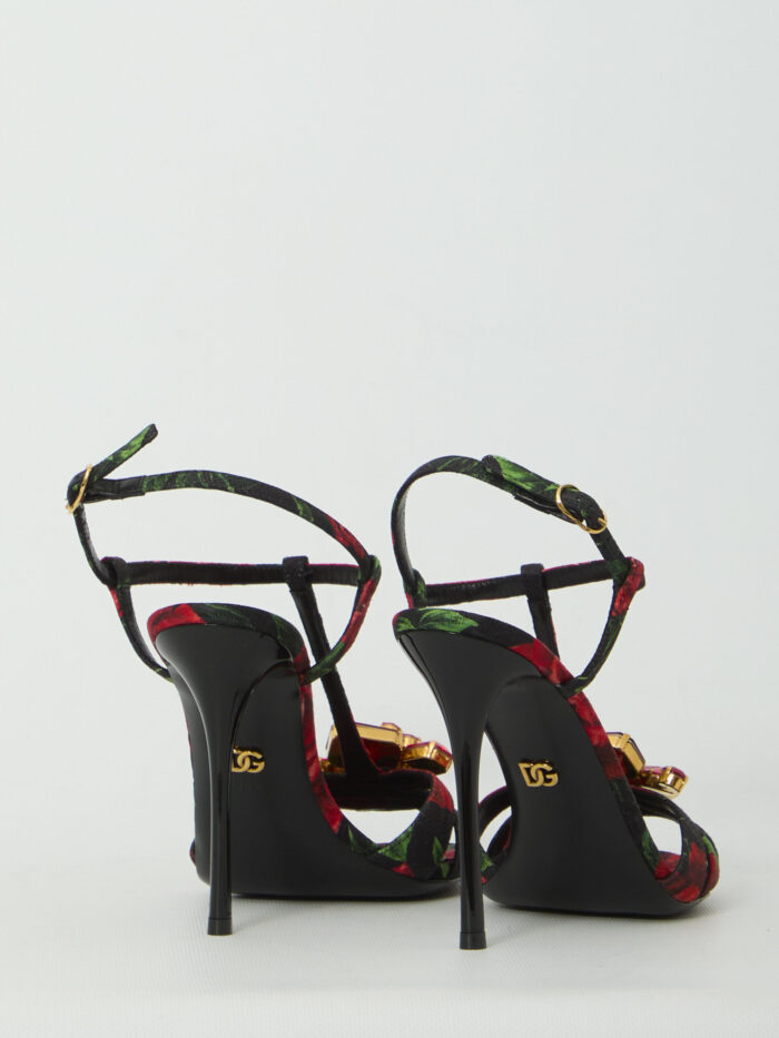 Dolce&gabbana Red Rose sandals