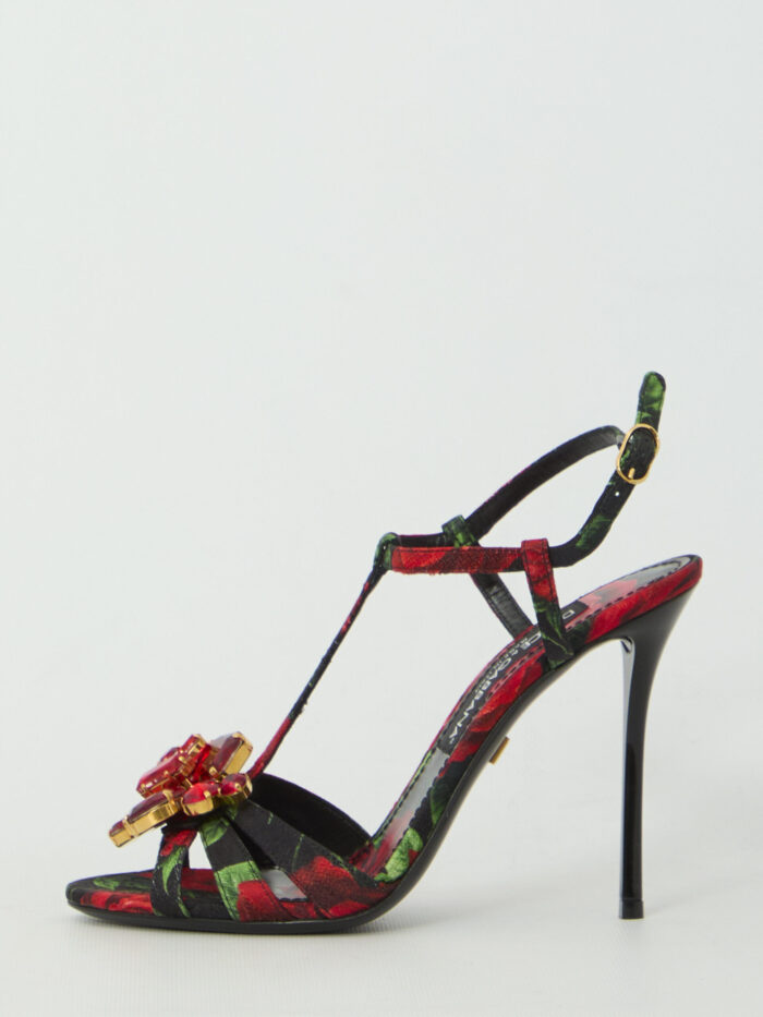 Dolce&gabbana Red Rose sandals