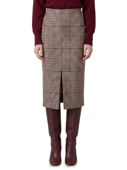 Federica Tosi Glen plaid midi skirt