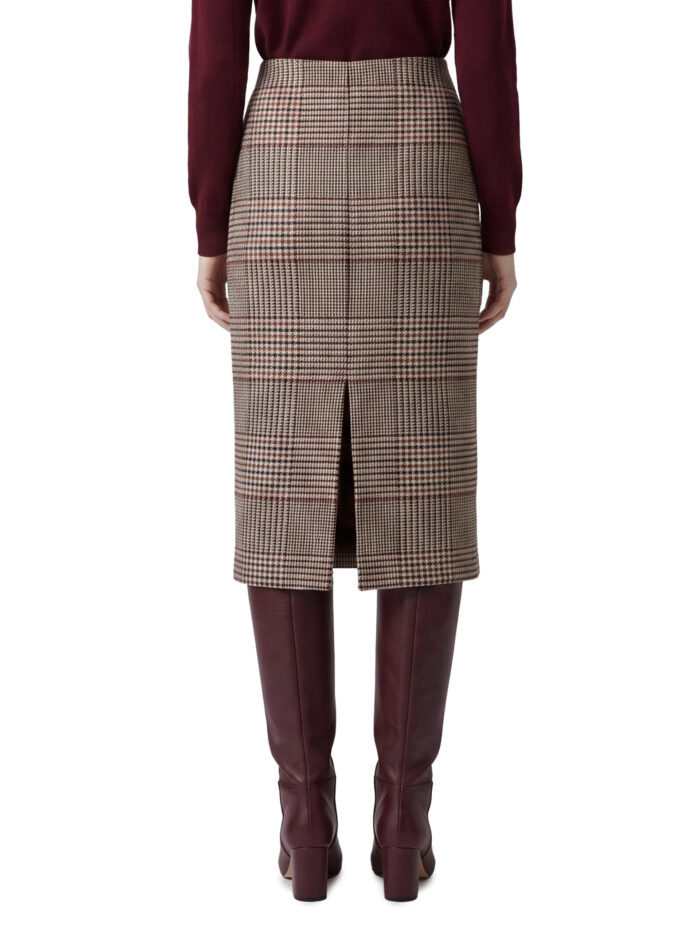 Federica Tosi Glen plaid midi skirt