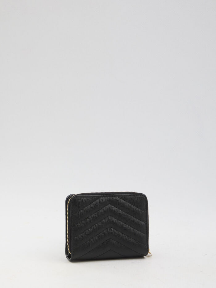 Saint Laurent Cassandre matelassé compact wallet