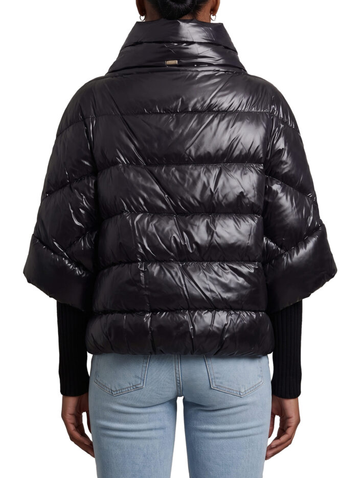 Herno Puffer cape-style down coat with sleeves