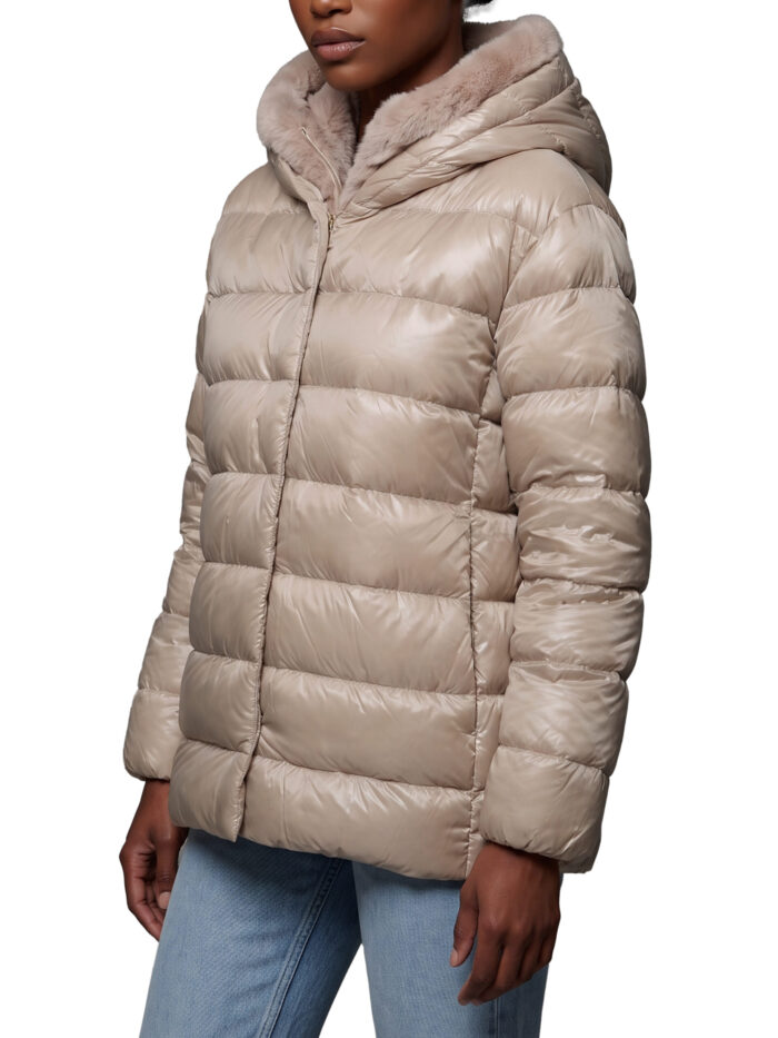 Herno Ultralight down jacket with faux fur