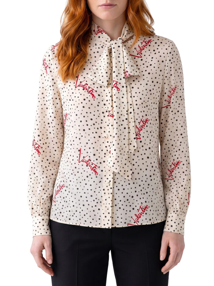 valentino garavani silk pludsepois bubble shirt Valentino Garavani Silk Pludsepois Bubble shirt
