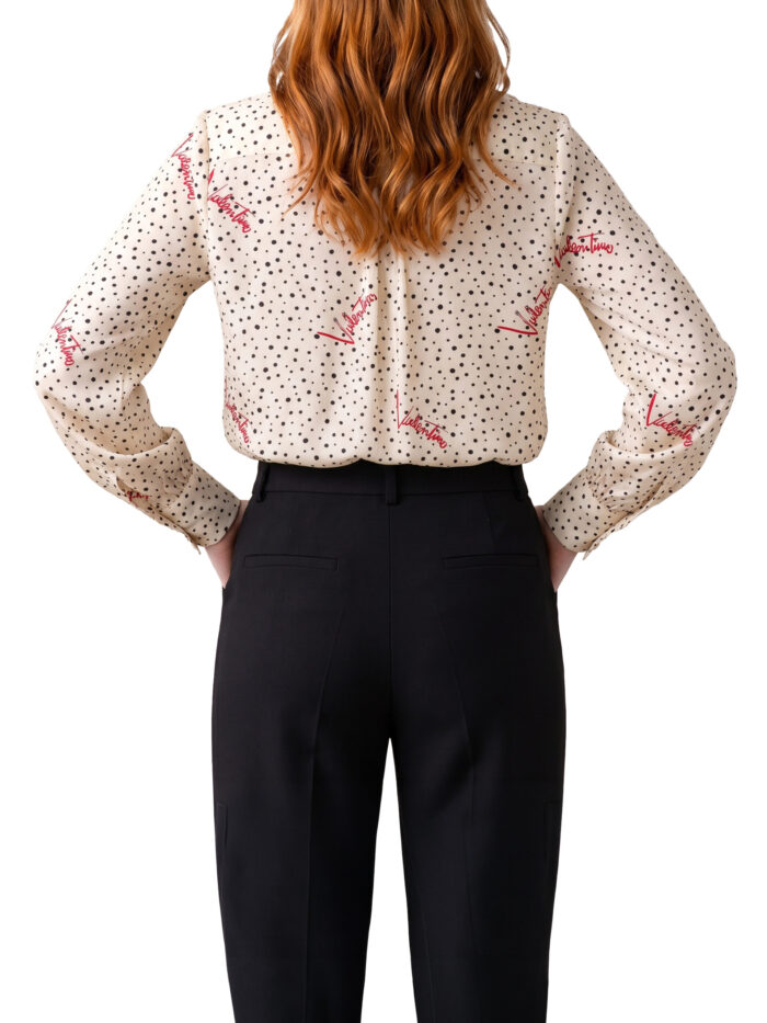Valentino Garavani Silk Pludsepois Bubble shirt