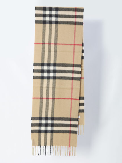 Burberry Check cashmere scarf
