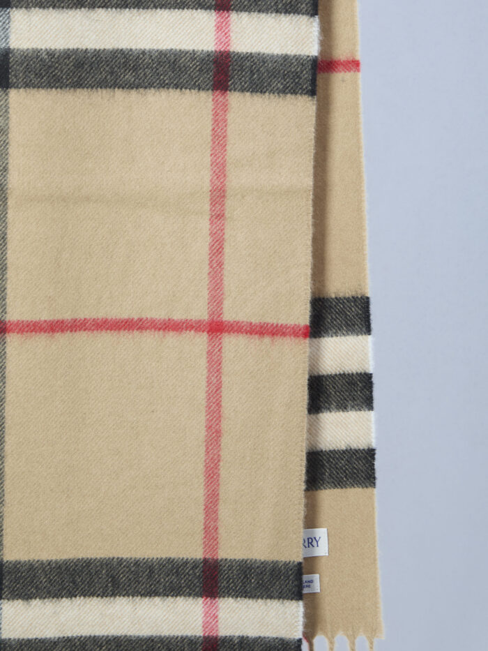 Burberry Check cashmere scarf