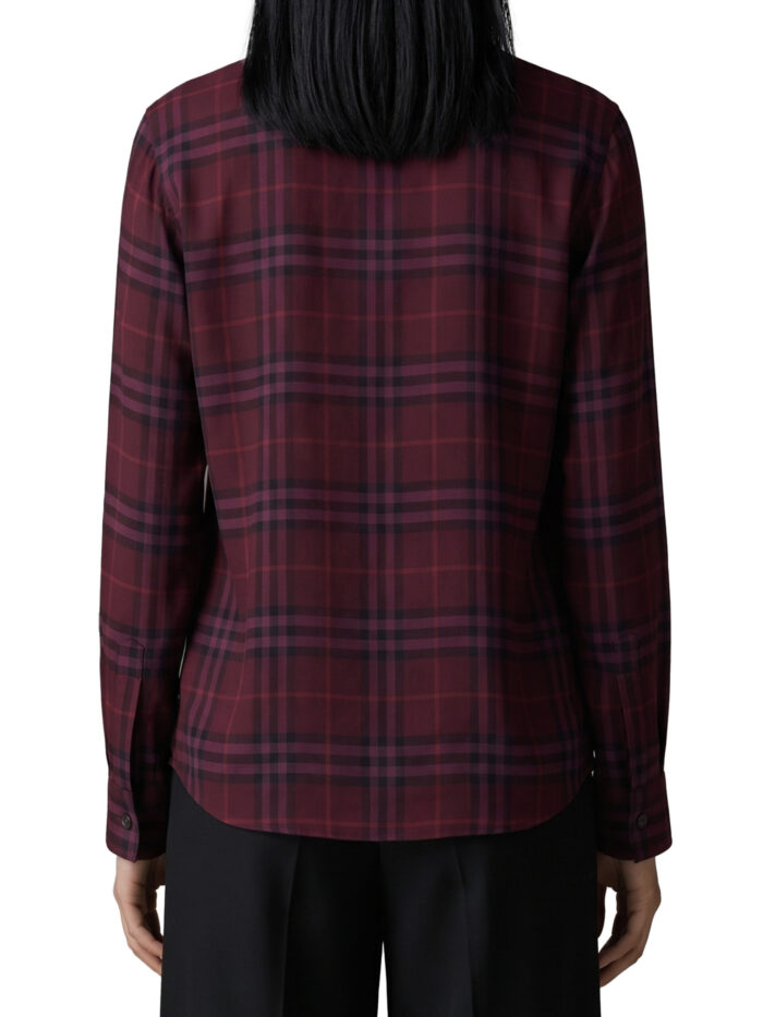 Burberry Rhiannon Check shirt with scarf