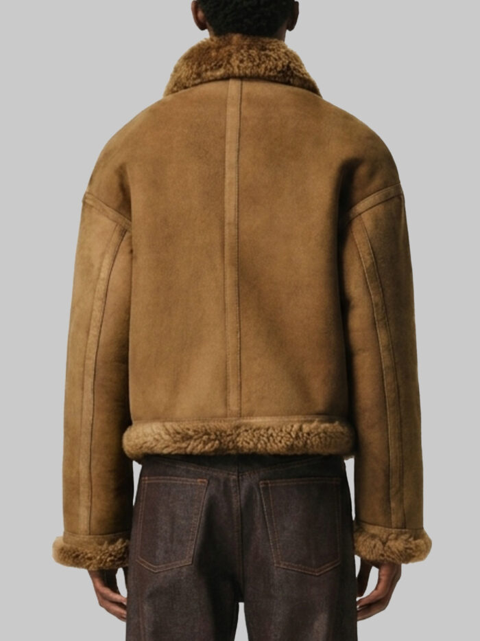 Ami Paris Sheepskin shearling aviator jacket