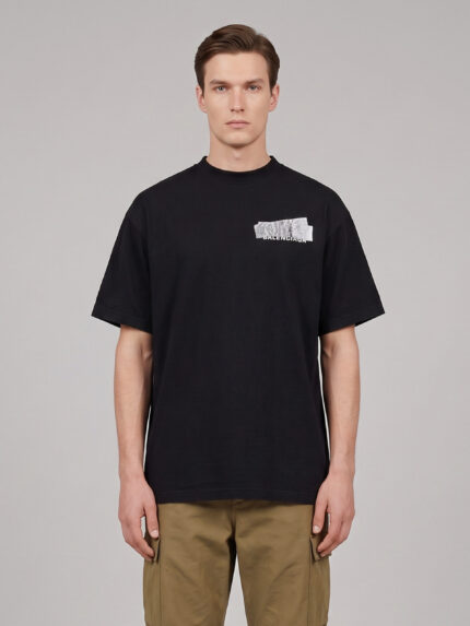 Balenciaga Balenciaga Silver Tape T-shirt