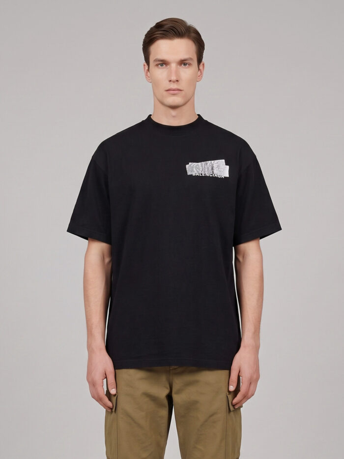 balenciaga balenciaga silver tape t shirt Balenciaga Balenciaga Silver Tape T-shirt