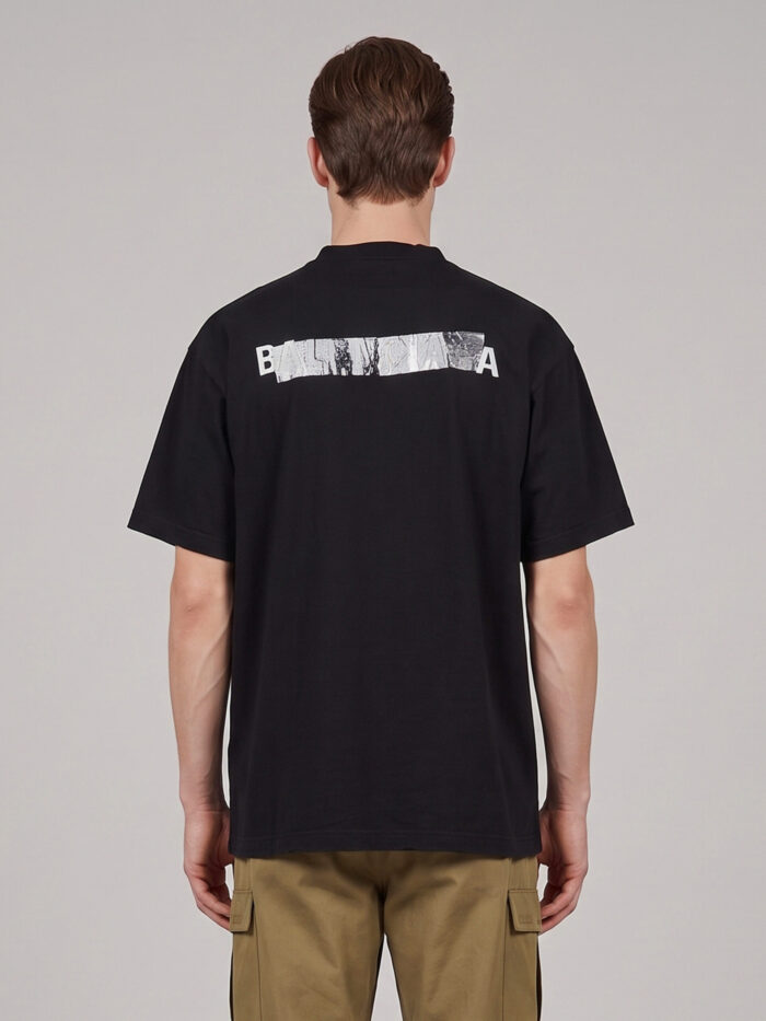 Balenciaga Balenciaga Silver Tape T-shirt