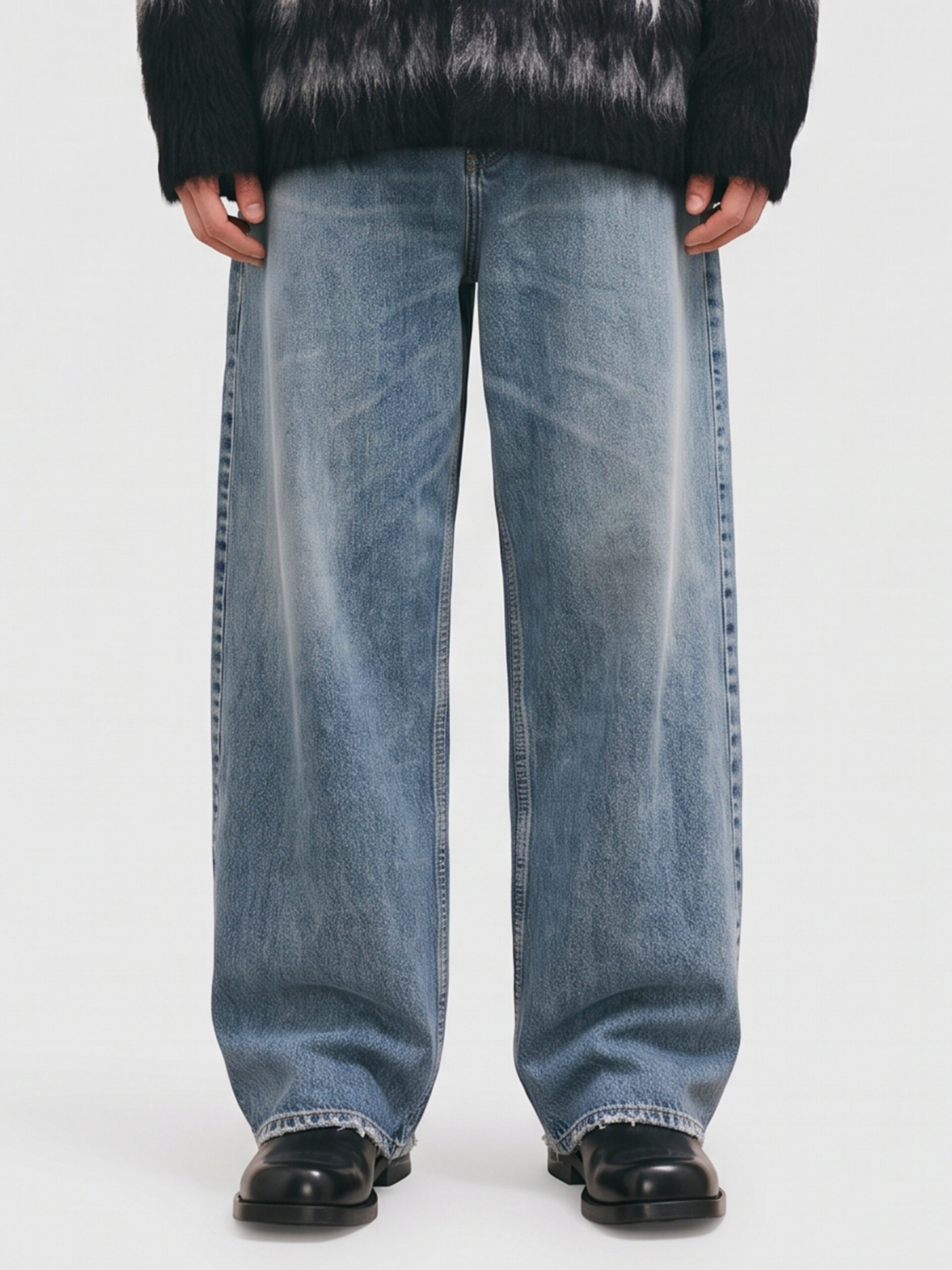 Balenciaga Dark blue baggy jeans
