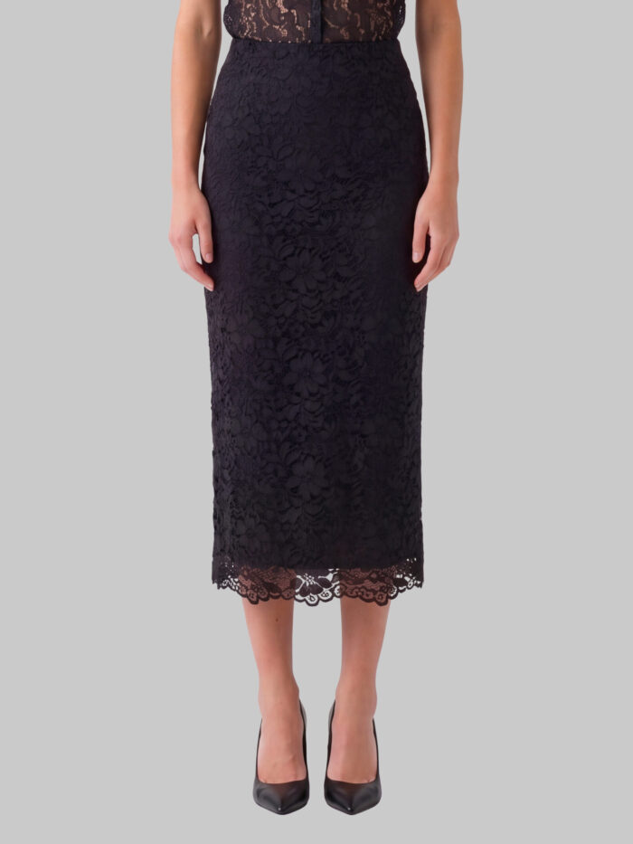 sutton new york black lace midi skirt Sutton New York Black lace midi skirt