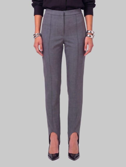 The Frankie Shop Svea grey melange stirrup pants
