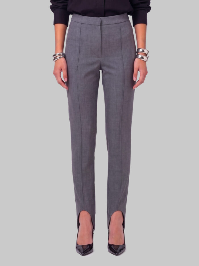 the frankie shop svea grey melange stirrup pants The Frankie Shop Svea grey melange stirrup pants