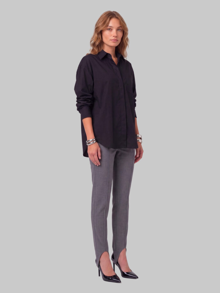 The Frankie Shop Svea grey melange stirrup pants