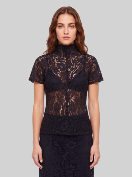 Sutton New York Lace top in black