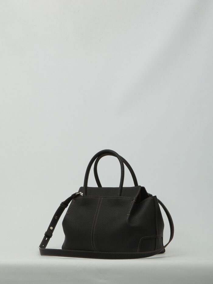 Tod's Small hammered leather shopping bag