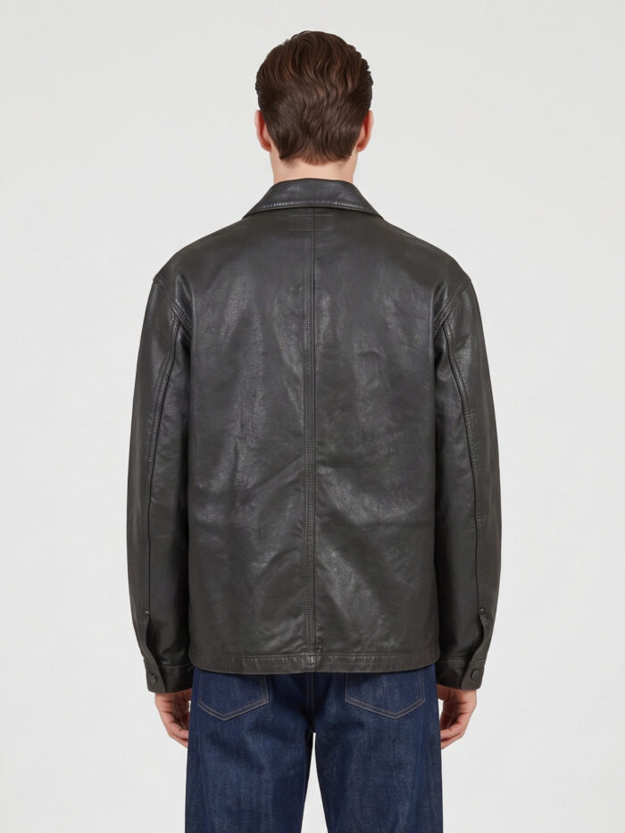 Lemaire Coated denim work shirt
