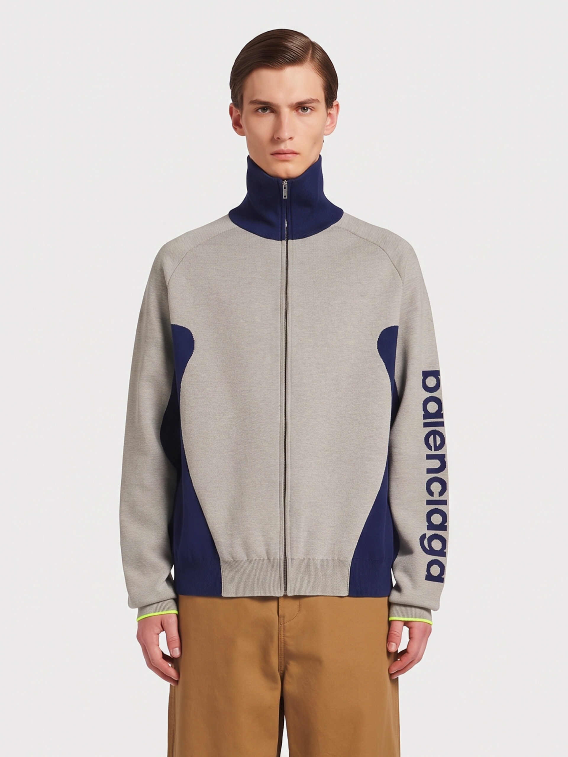 Balenciaga Zip-up knit cardigan