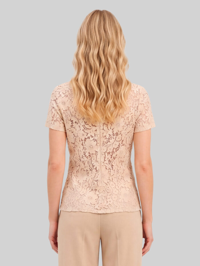 Sutton New York Lace top in white