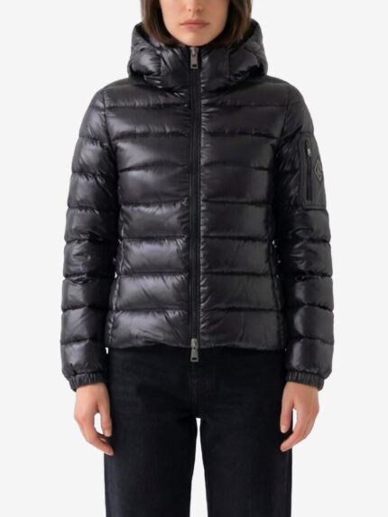 Herno Black short down jacket
