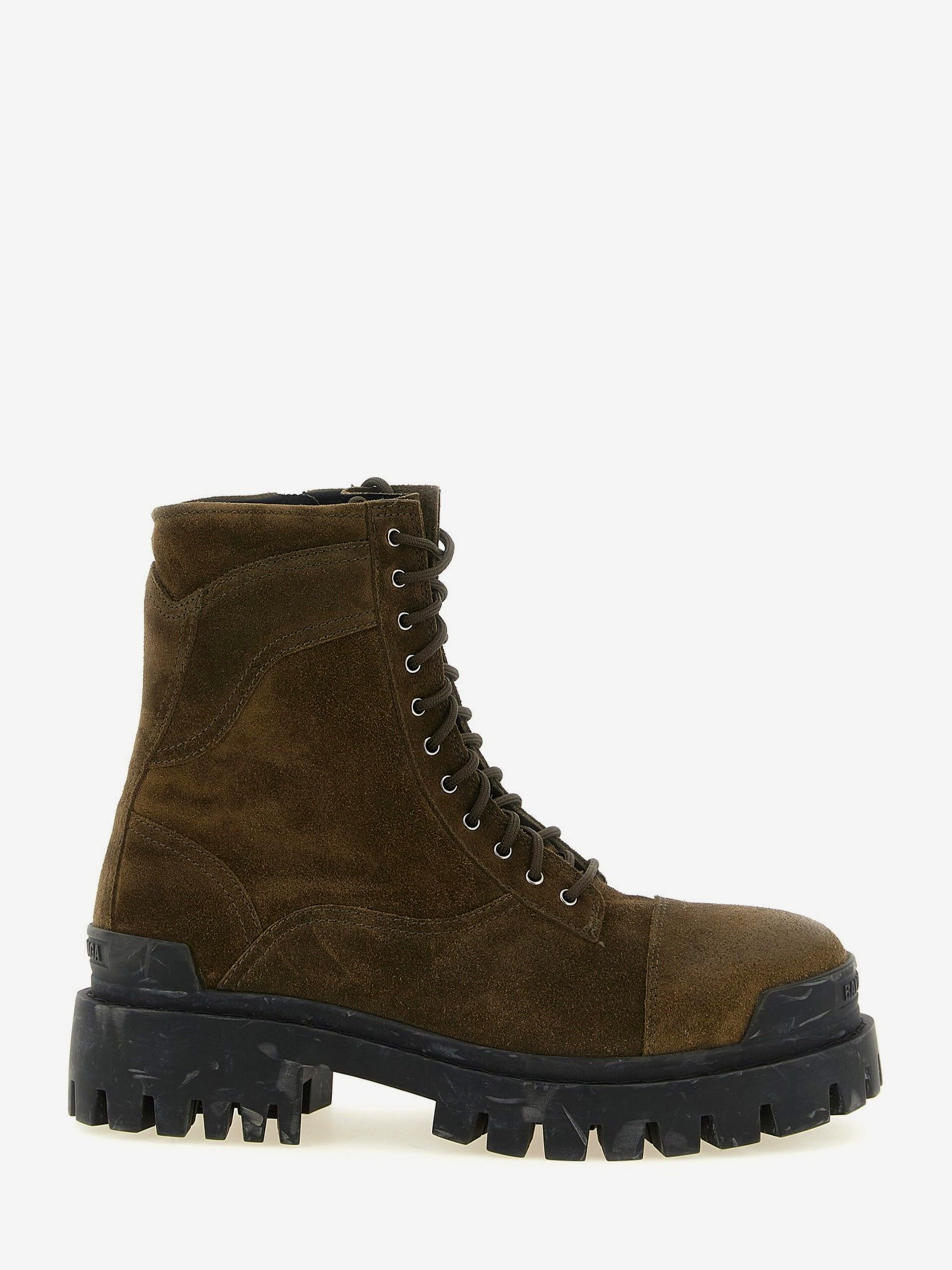 Balenciaga Olive Combat Strike boots