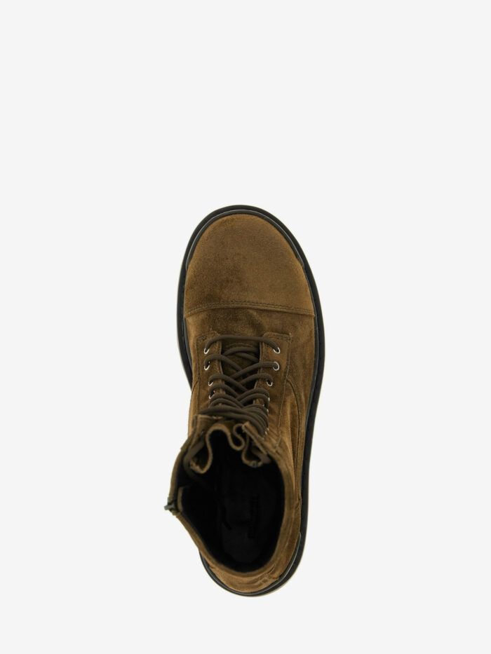 Balenciaga Olive Combat Strike boots