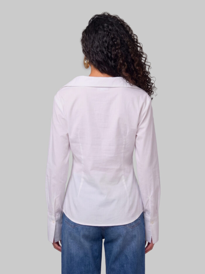 The Frankie Shop Mela white fitted shirt
