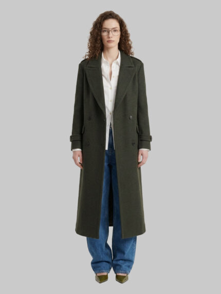 Sutton New York Military green double-breasted coat