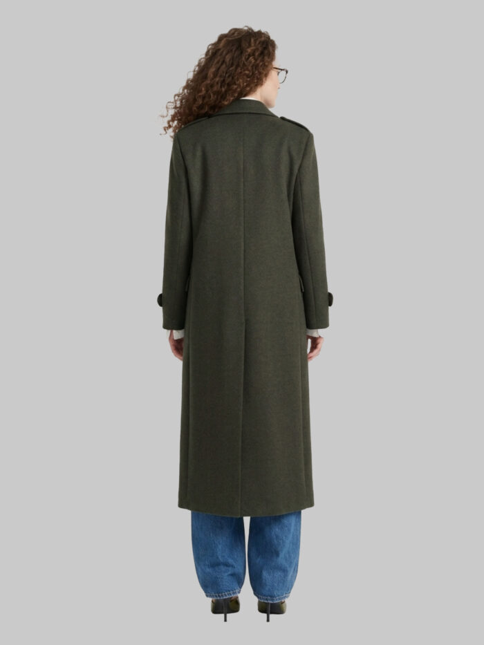Sutton New York Military green double-breasted coat