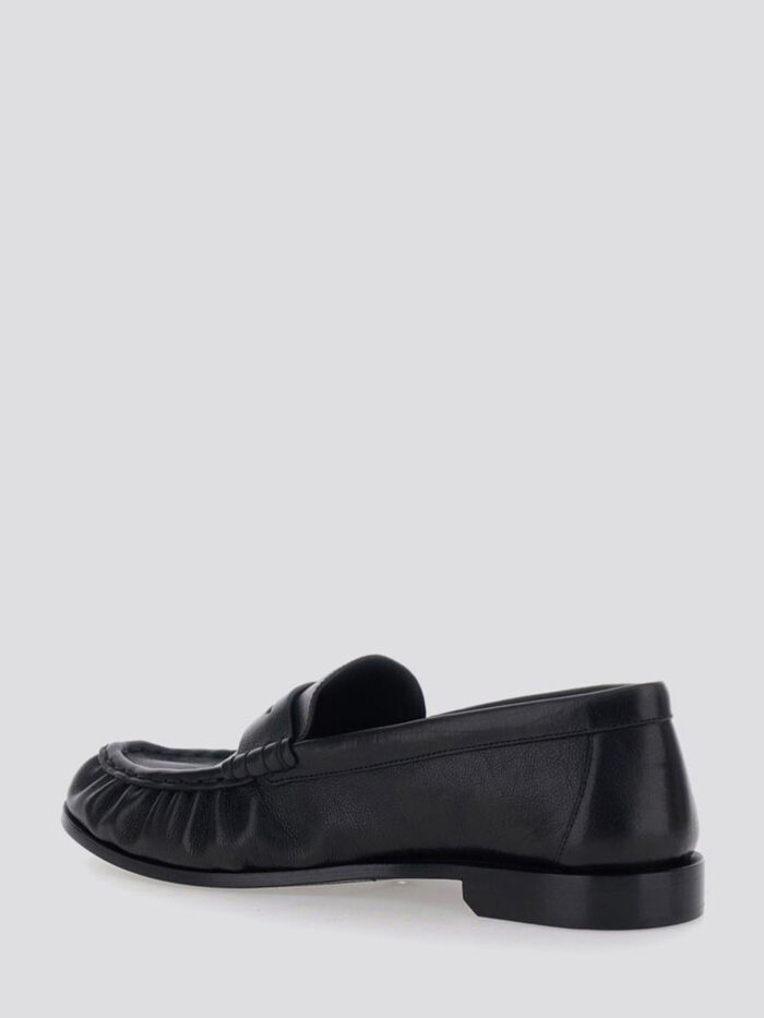 Saint Laurent Le Loafer moccasins in black matte leather