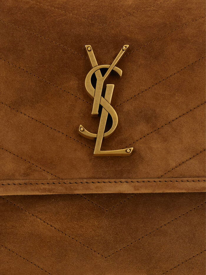 Saint Laurent Medium Niki bag in Caramel Cognac suede